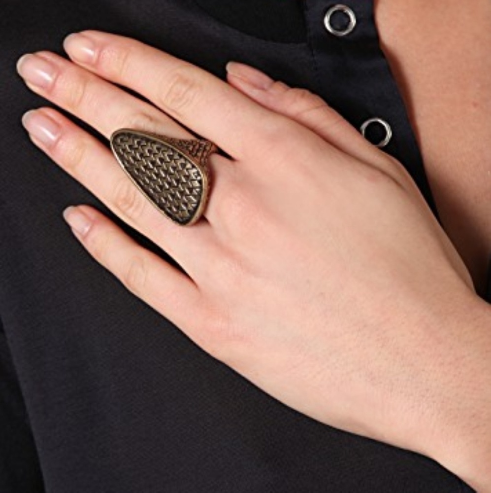 Dream Collective 'Crystal Mountain' brass ring sz7